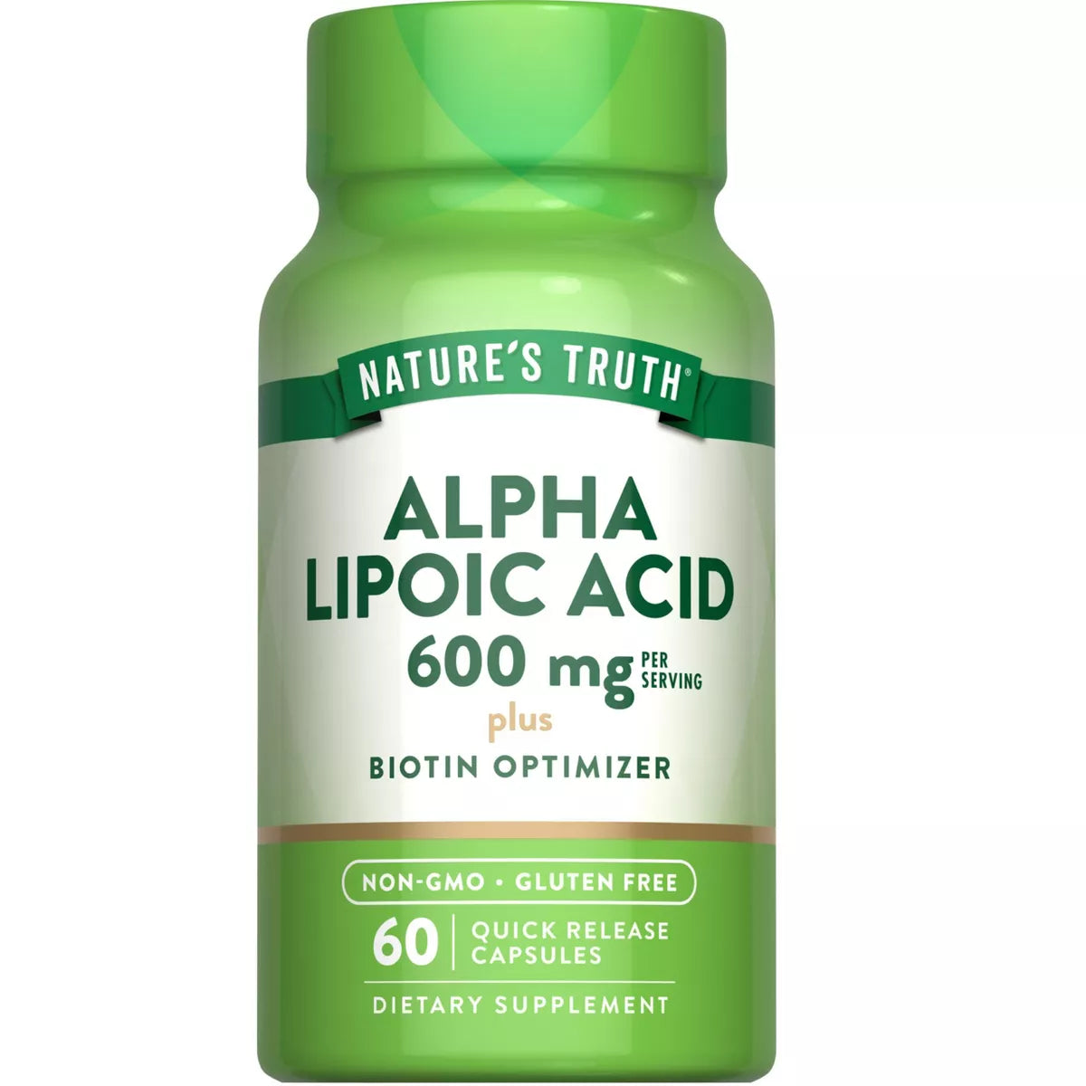 Nature's Truth Alpha Lipoic Acid 600mg | 60 Capsules