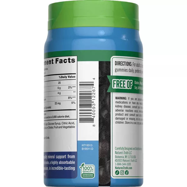 Nature's Truth Magnesium Glycinate Gummies, 60 CT