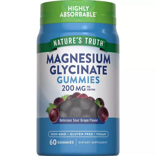 Nature's Truth Magnesium Glycinate Gummies, 60 CT
