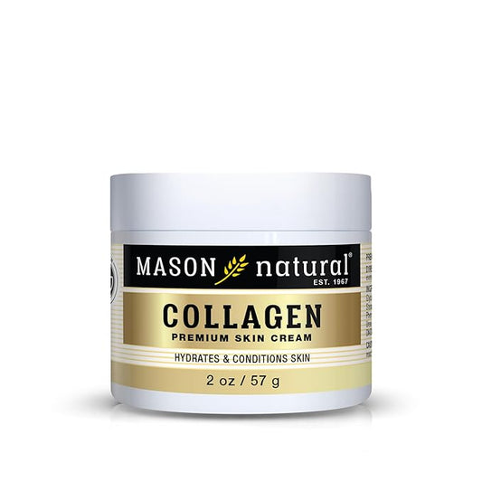 MASON NATURAL Collagen Premium Skin Cream, Women’s Anti-Aging Face & Body Daily Moisturizer for Hydration & Firmness, Pear Scent, 2 oz